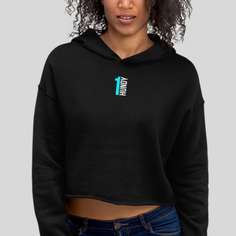 1 Hundy Crop Hoodie