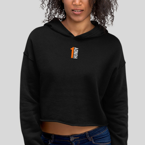 1 Hundy Crop Hoodie